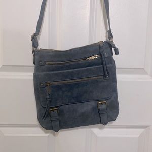 Blue crossbody bag